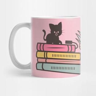 Reading Cat love Mug